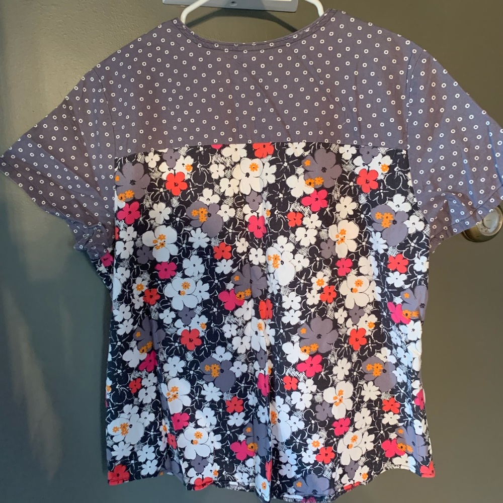 gray, multicolored Scrubstar top - Picture 4 of 4
